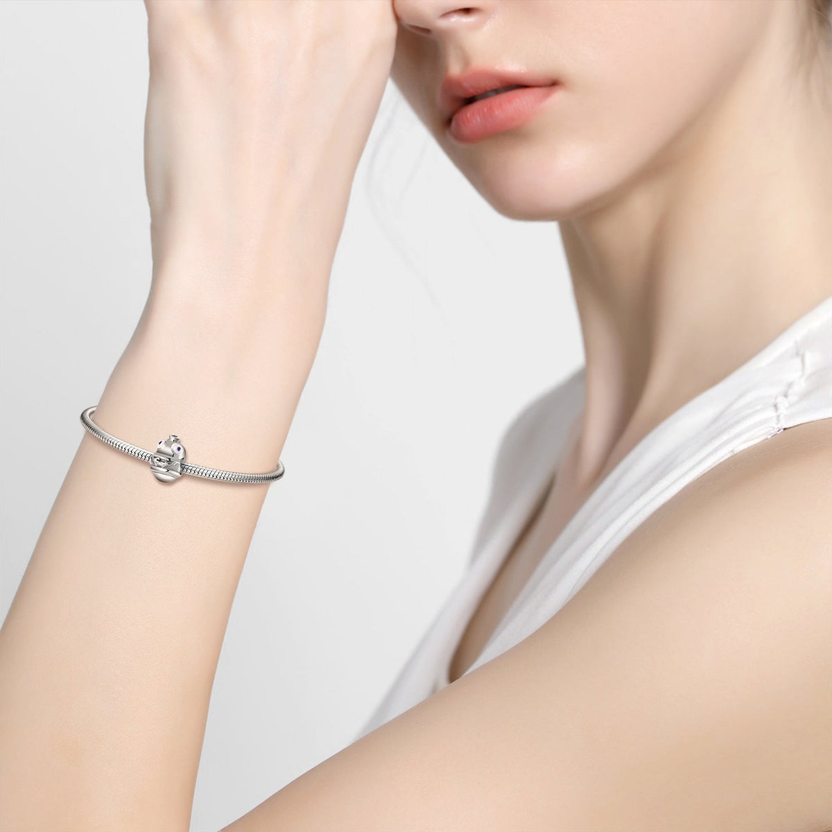 925 Silver Plain Silver Small Jewelry Men And Women Necklace Bracelet Diy Beading Accessories