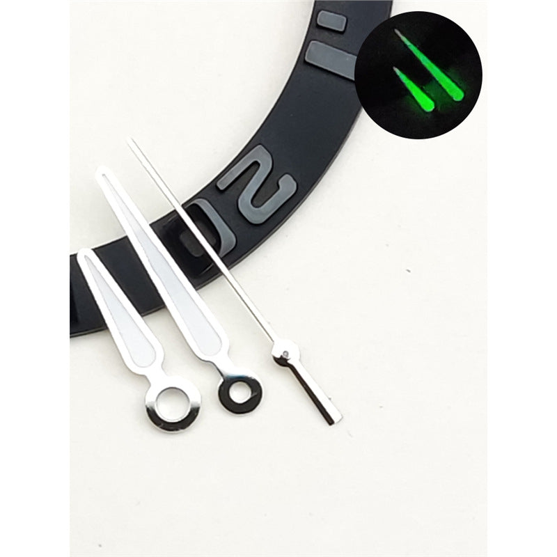 Pilots Three-hand Watch With Green Luminous Hands