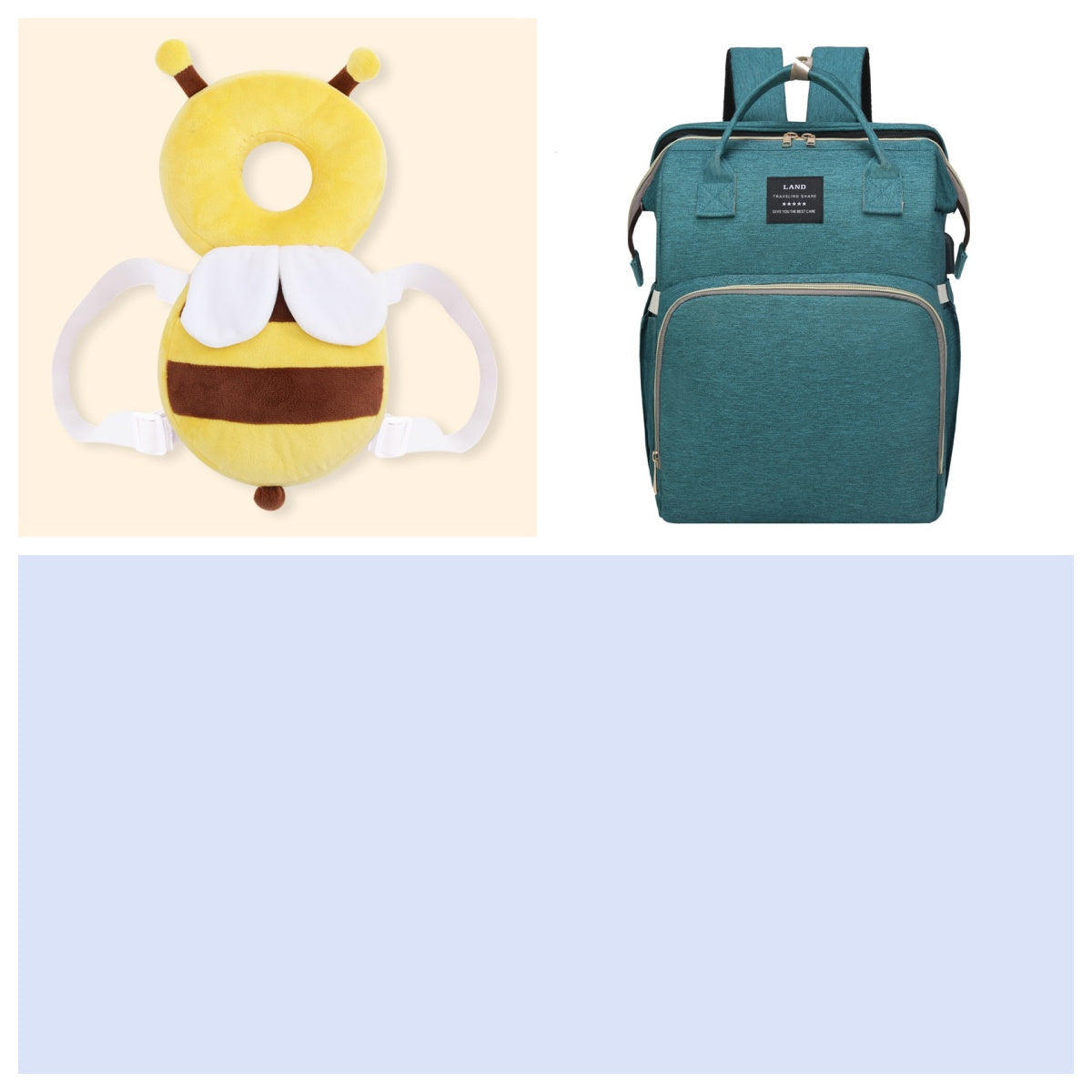 Multifunctional Maternity Diaper Backpack Upgraded With Removable Mosquito Net Large Capacity Foldable Infants Baby Crib Waterproof Nappy Mother Bag For Travel