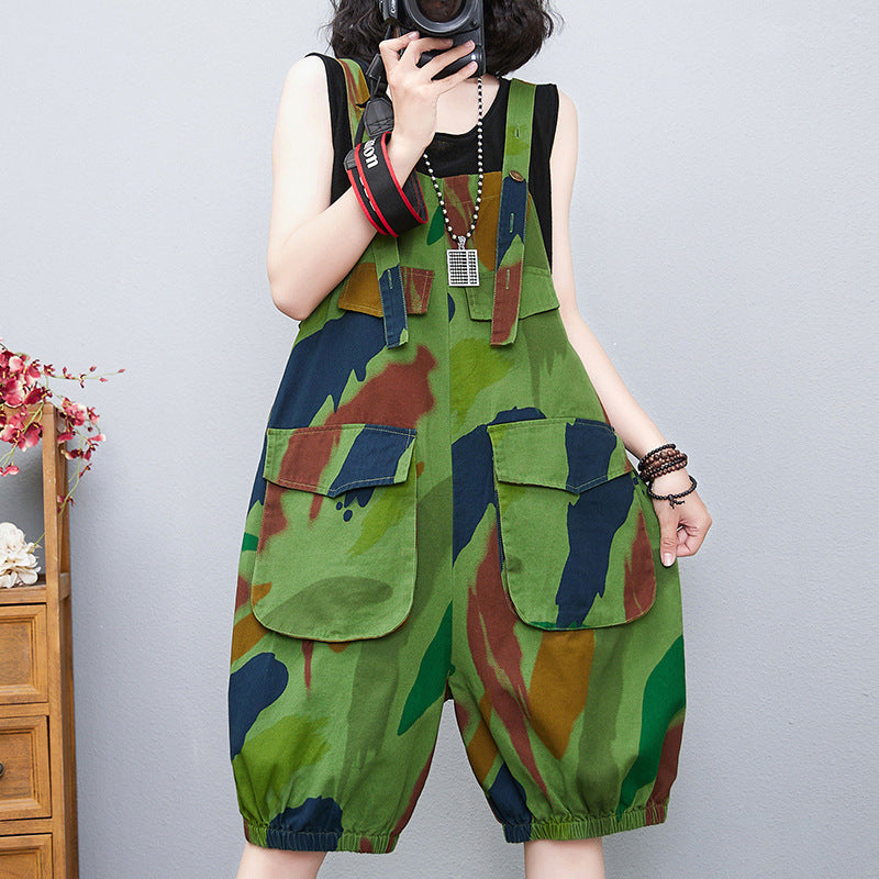 Denim Lantern Strap Pants