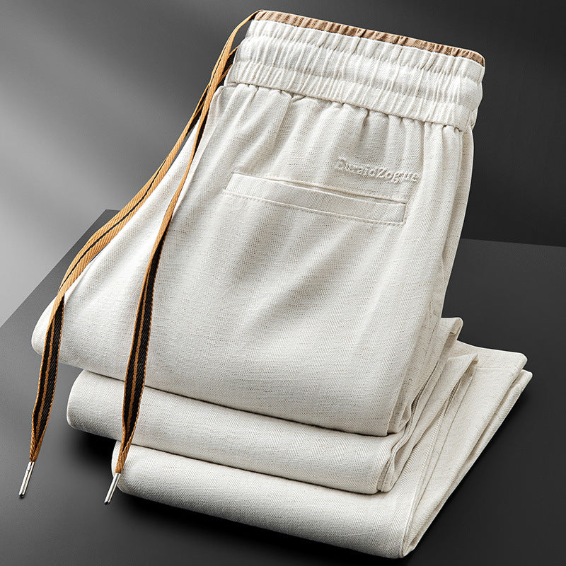 Men's Micro Wide Straight Breathable Sports Pants