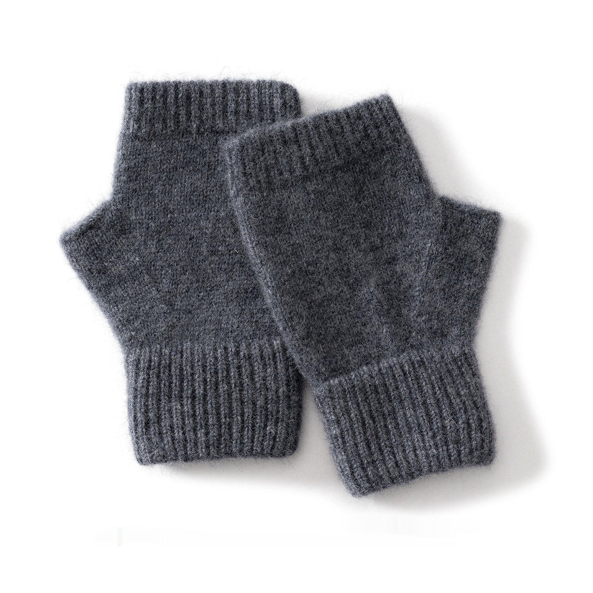 Australia Wool Warm Knitted Flat Flower Fingerless Cashmere Gloves