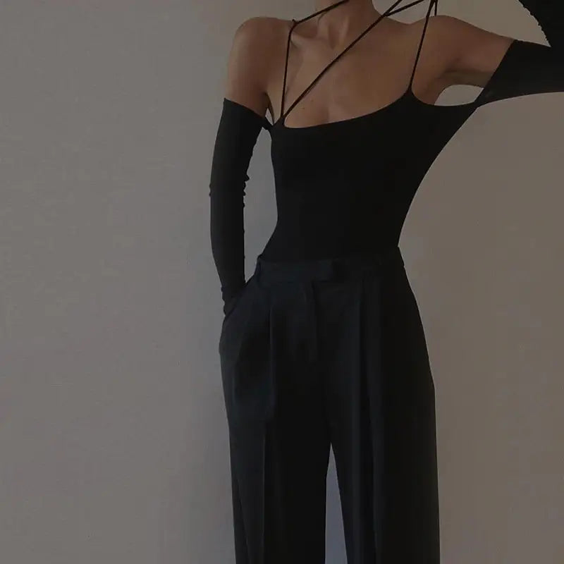 Long-Sleeved Women's Jumpsuit T-Shirt