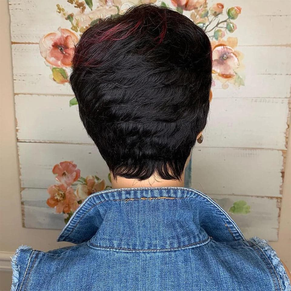Lumiere Hair Pixie Cut Short Straight Human Hair