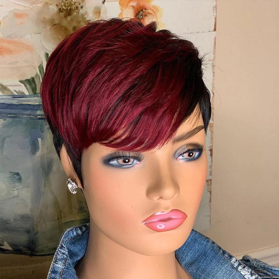 Lumiere Hair Pixie Cut Short Straight Human Hair