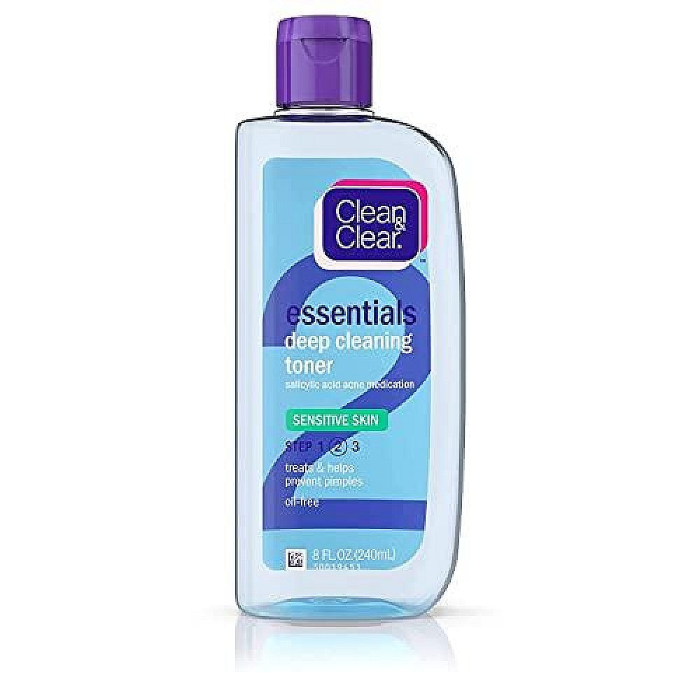 Clean & Clear Essentials Deep Cleaning Toner Sensitive Skin 8 Fl Oz