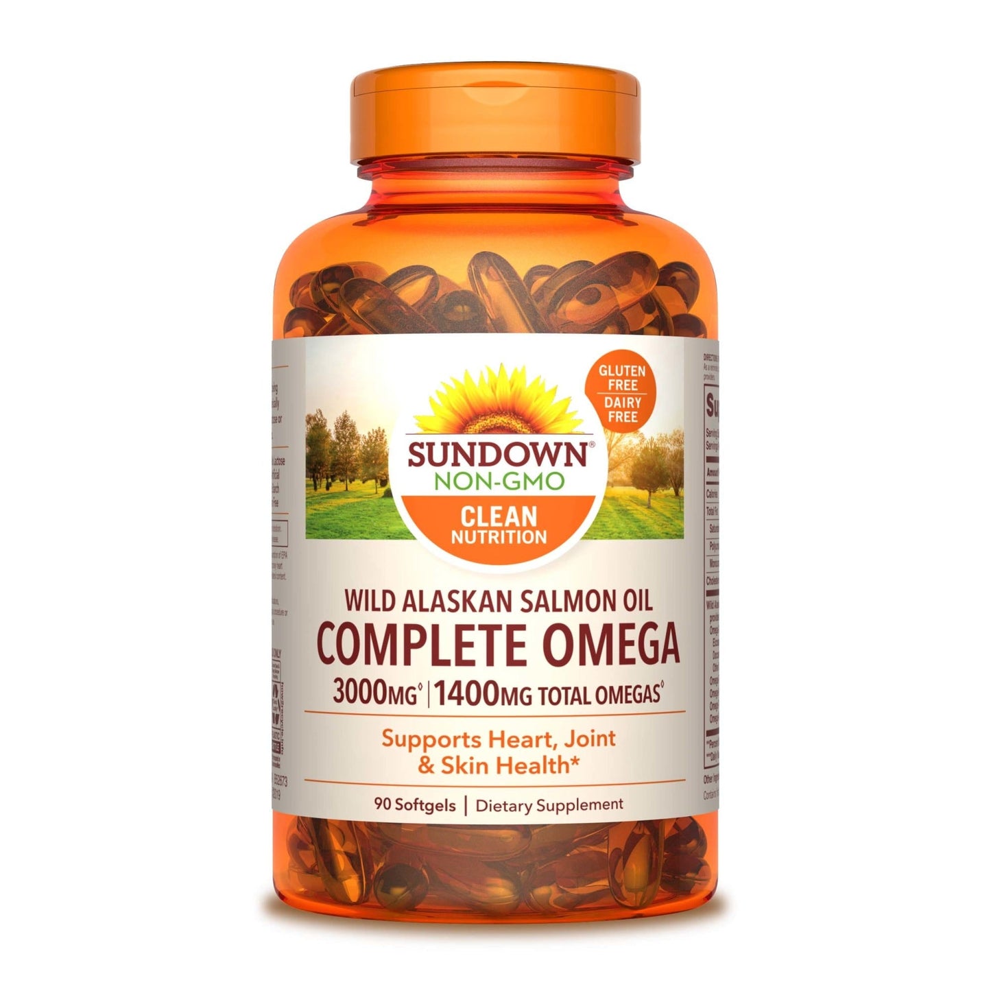 Sundown Naturals Complete Omega, WIld Alaskan Salmon Oil, 3000 Mg, Softgels ( Discontinued )