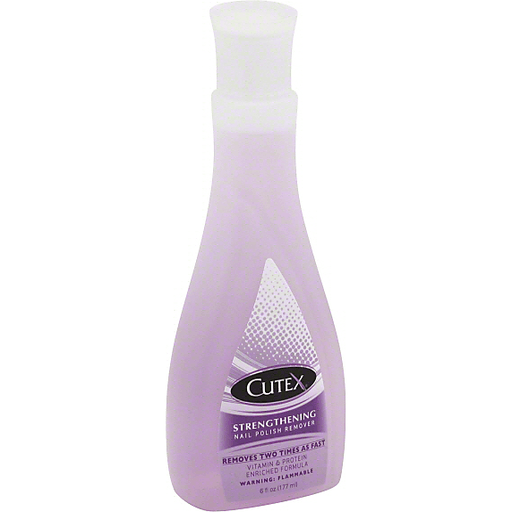 Cutex Nail Polish Remover, Strengthening 6 Oz