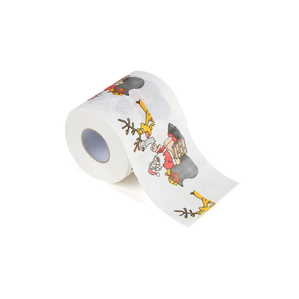 Christmas Snowman paper towel toilet printed sanitary napkin