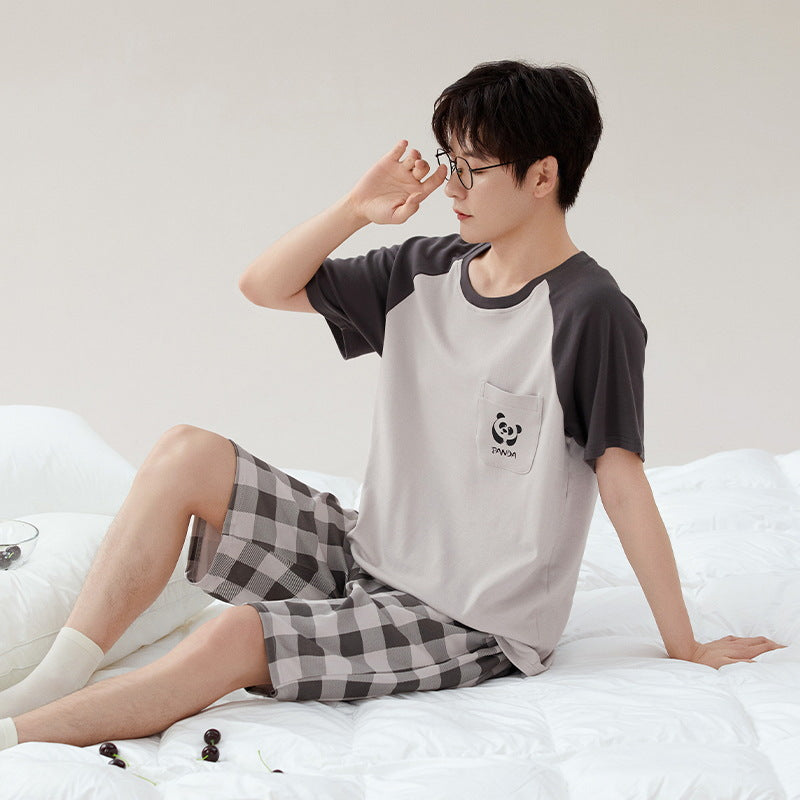 Cotton Pajamas New Boys Casual Homewear Two-piece Suit