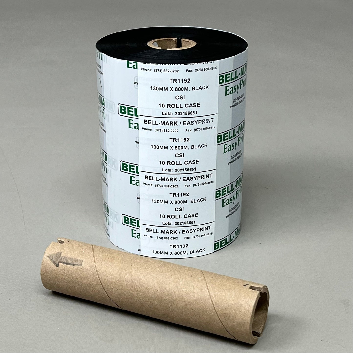 BELL-MARK (10 PACK) Easy Printing for Packaging 130MM X 800M Black TR1192