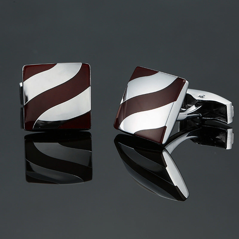Vintage Pattern Cube Cufflinks