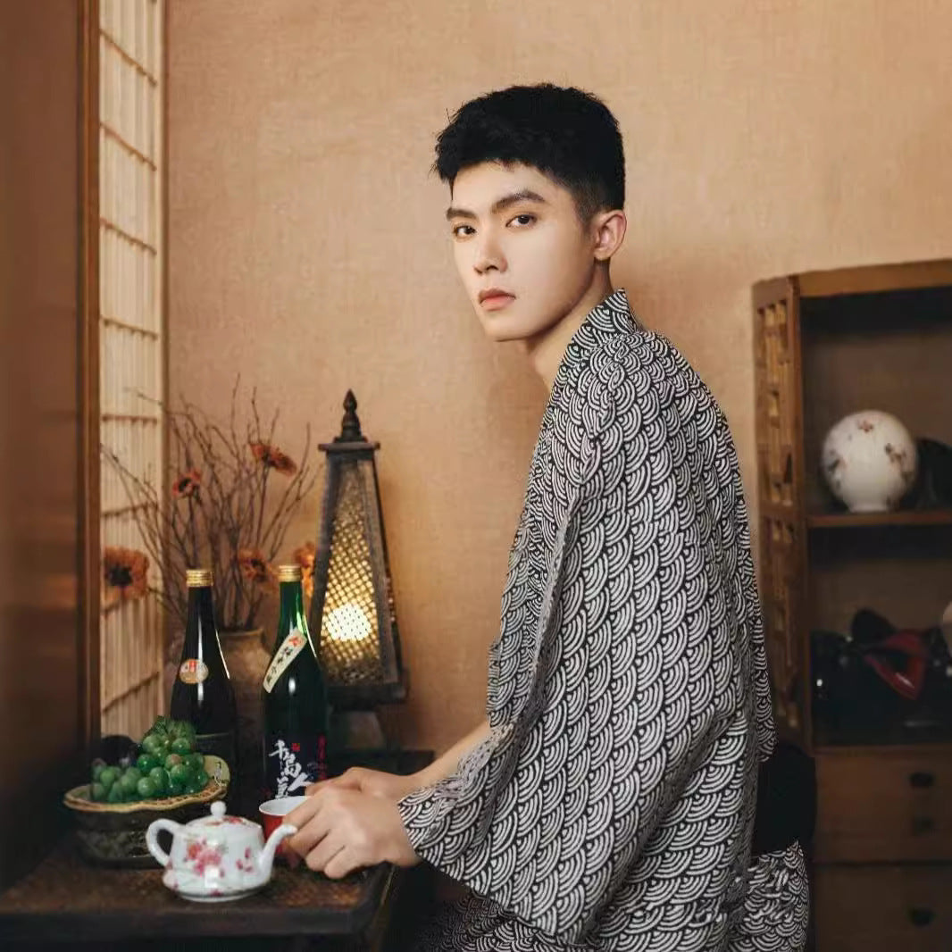 Men's Formal Wear Traditional Japanese Kimono