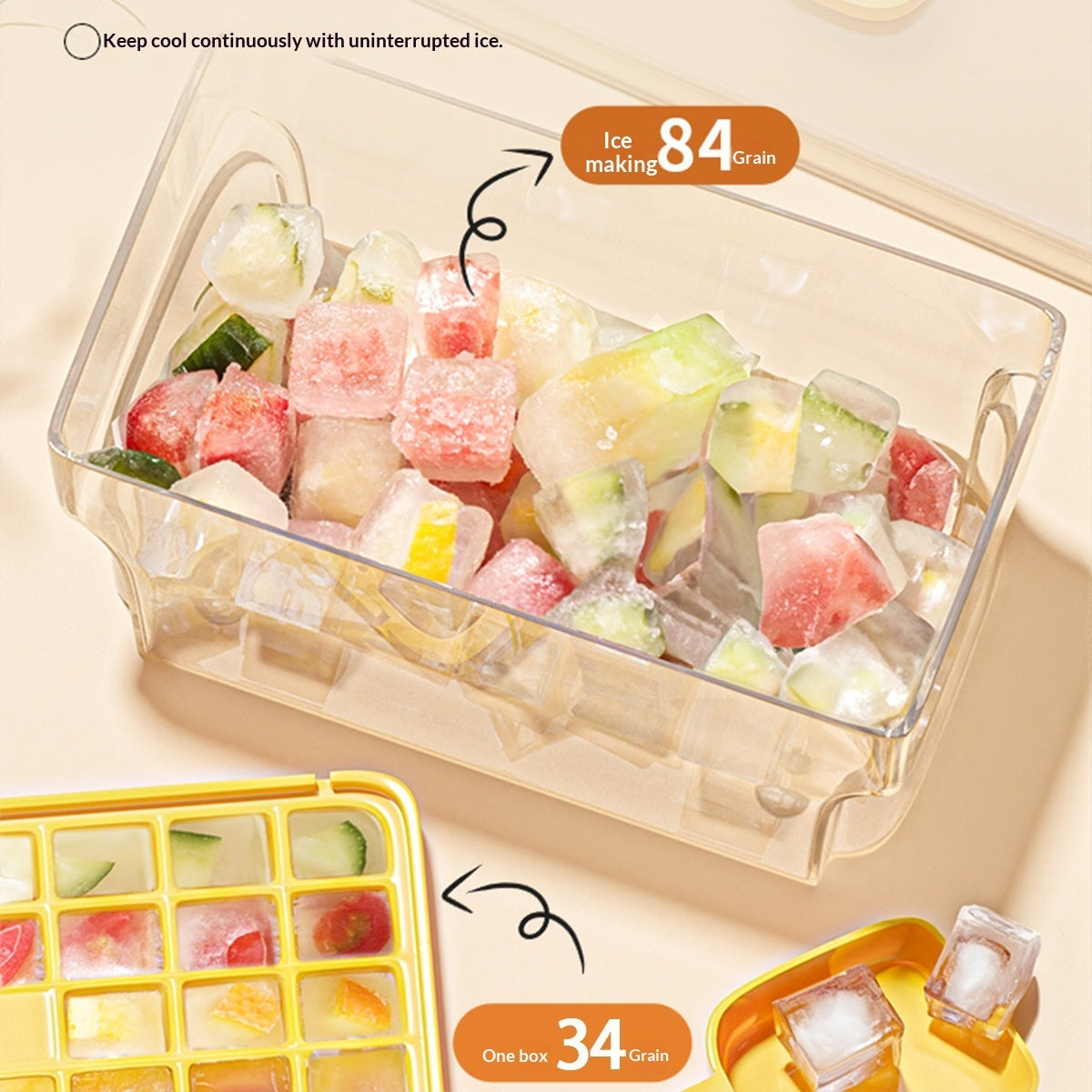 Plastic Press Ice Cube Mold Hygiene And Health