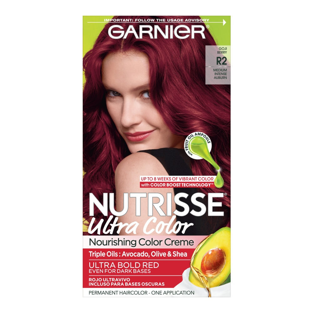 Garnier Nutrisse Ultra Hair Color R2  Medium Intense Auburn 1 Ct