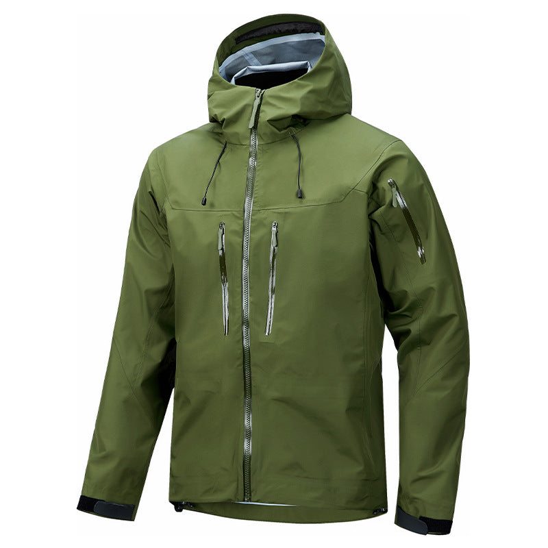 Men's Waterproof Hard Shell Jacket for Spring Hiking