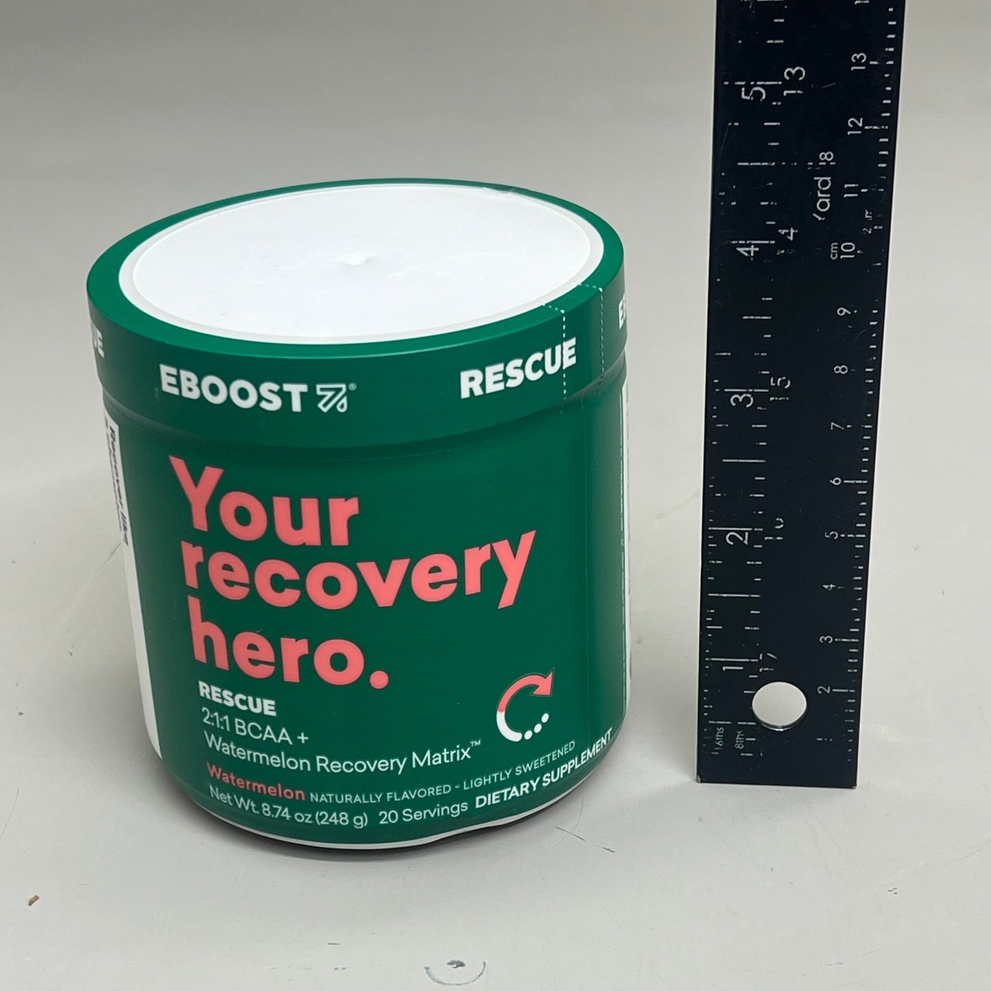 ZA@ EBOOST Gluten-Free Plant-Based Pre-Workout Watermelon Rescue 20 Serving BB 08/25 A