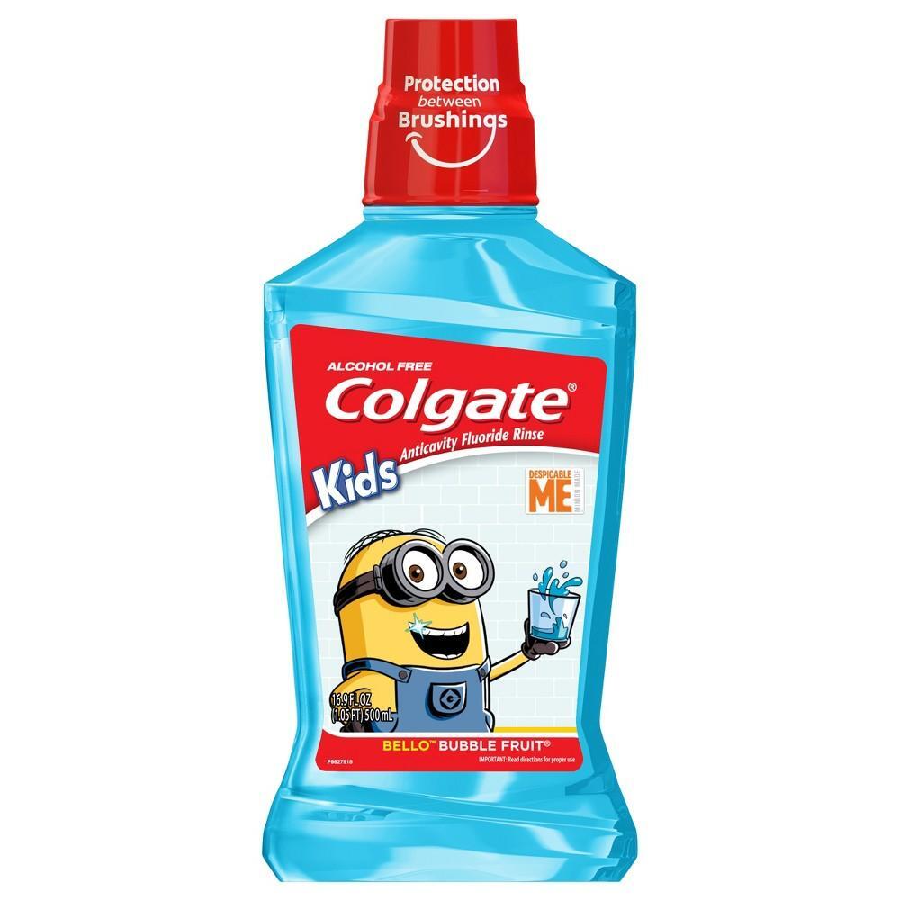 Colgate Fluoride Rinse, Anticavity, Despicable Me, Bello Bubble Fruit, Kids 16.9 Oz
