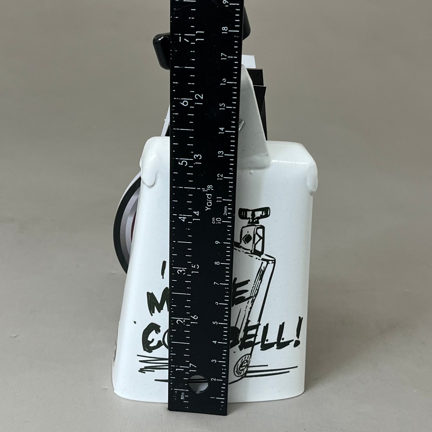 LP Mountable Collect-A-Bell More Cowbell 5" Fits 3/8" Dia rods White LP204C-MC