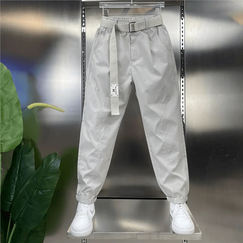 Trendy Relaxed-fit Versatile Patchwork Cropped Pants