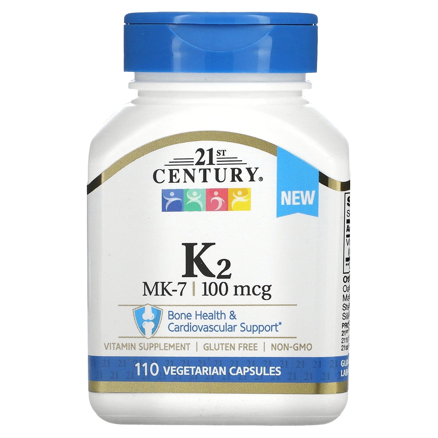 21st Century® K2 100 mcg Veggie Capsule, 110 EA