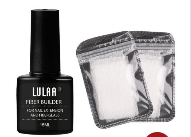 Nail Extension Fiber Set - Gel Repair Liquid with Paper-Free Support