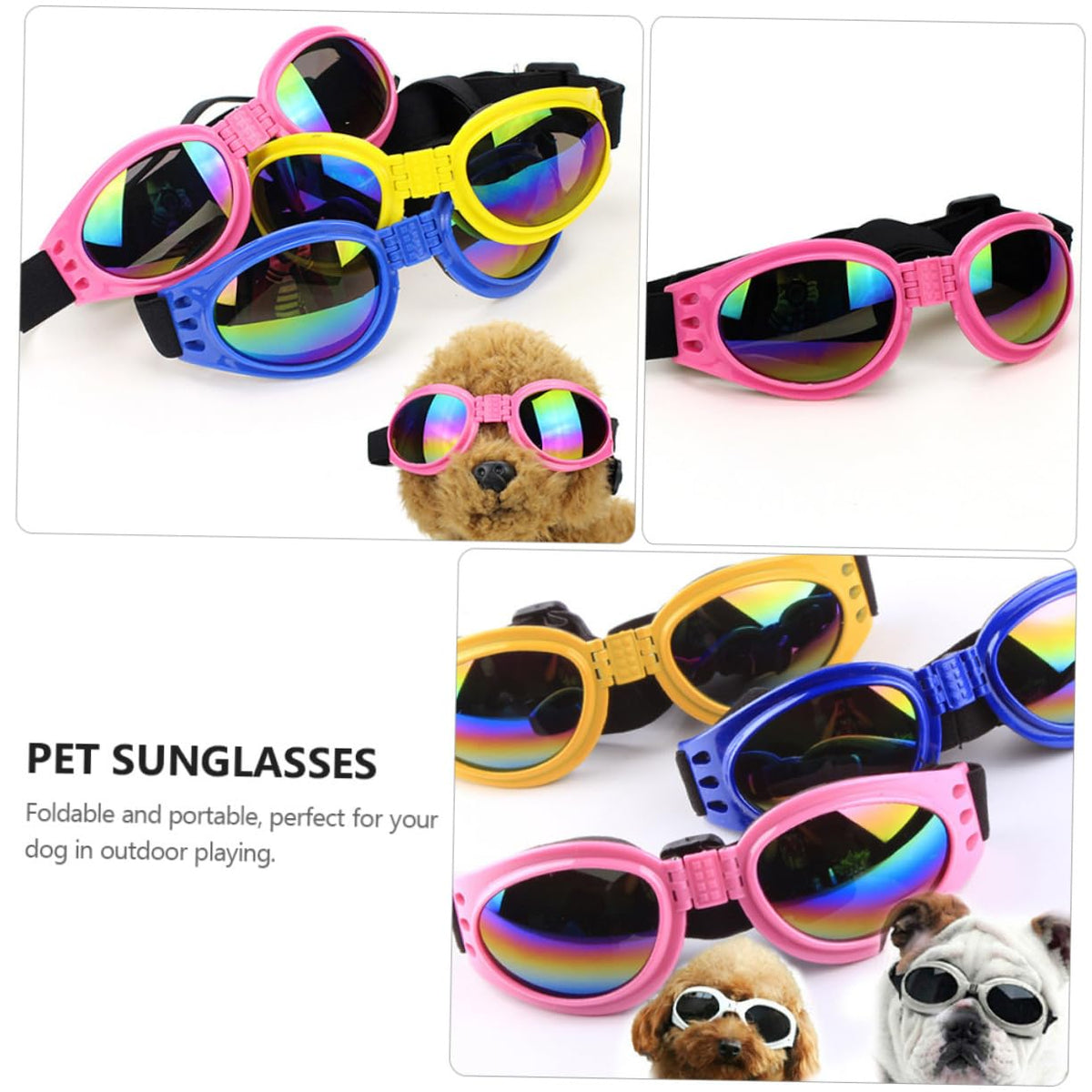 1 Piece, Pet Dog Glasses, Goggles, Dog Sunglasses, Windproof Golden Retriever, Special Sunglasses For Corgi Photo Props