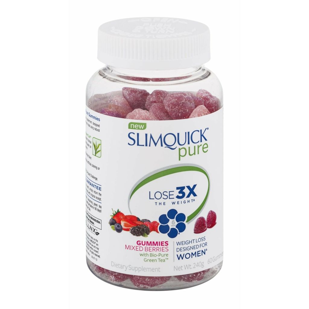 Slimquick Pure Gummies  Mixed Berries 60Ct