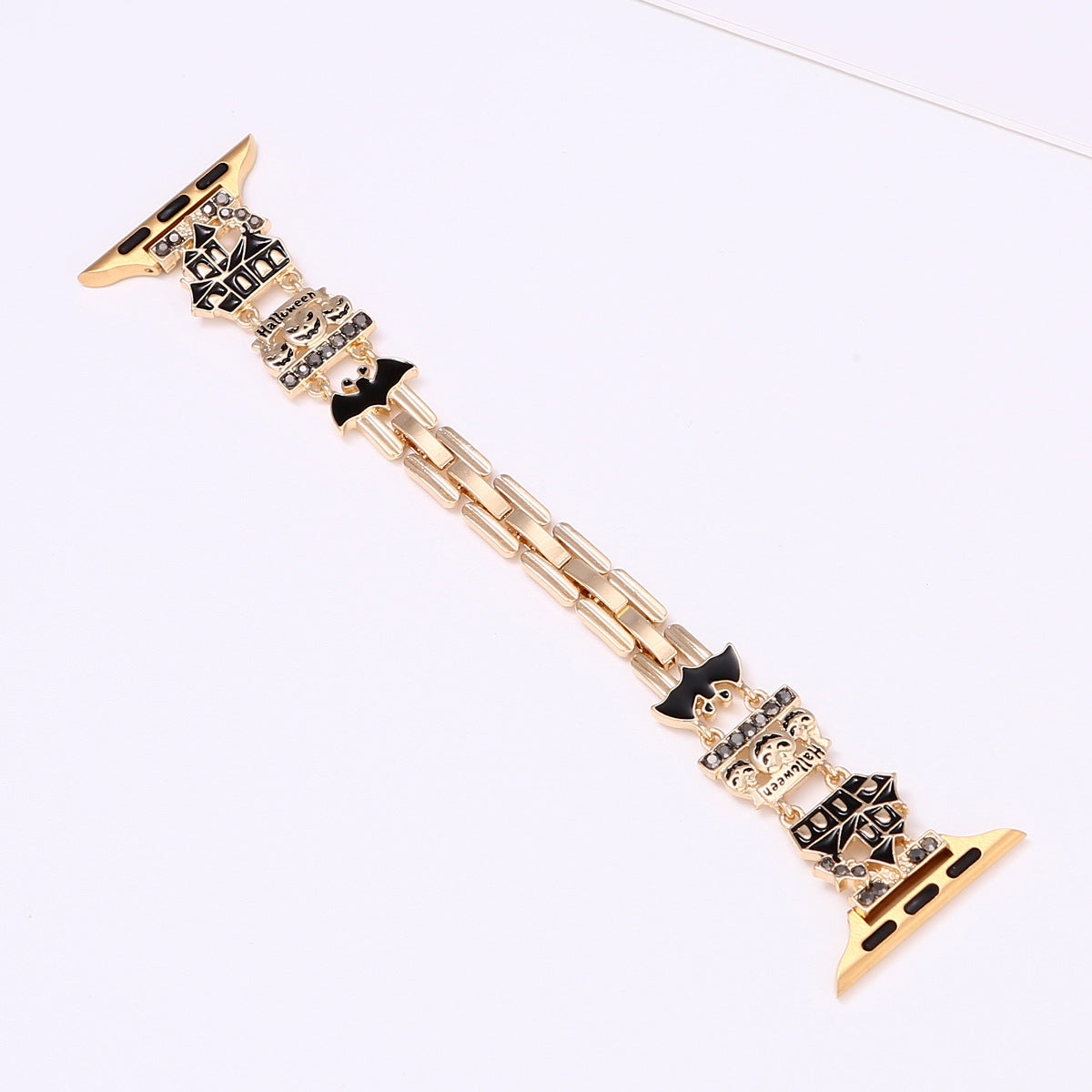 Cross-border New Halloween Metal Strap For IWatch Case Iwatch56789SE Strap