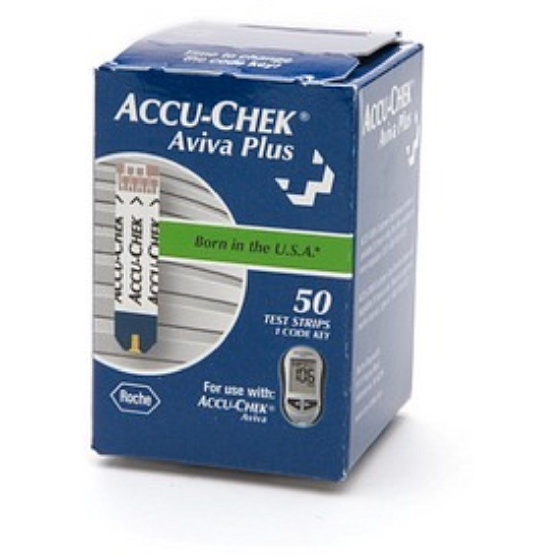Accu-Chek Aviva Plus Diabetic Test Strips for Aviva Meters, 50 ct Box