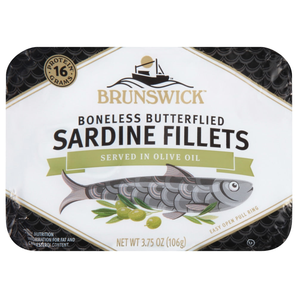 Brunswick Sardine Fillets In Olive Oil 3.75 Oz. Can