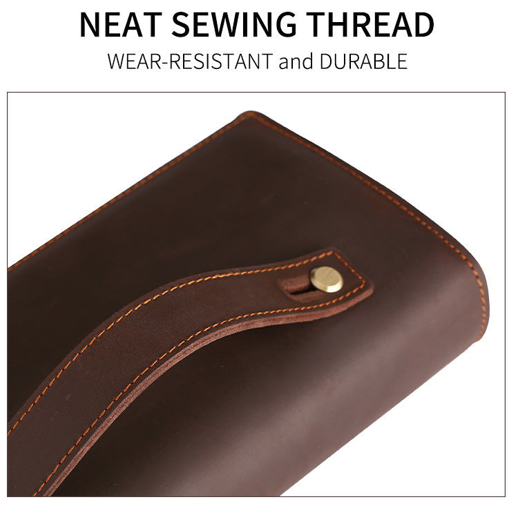 Leather Hand-held Mobile Phone Wallet