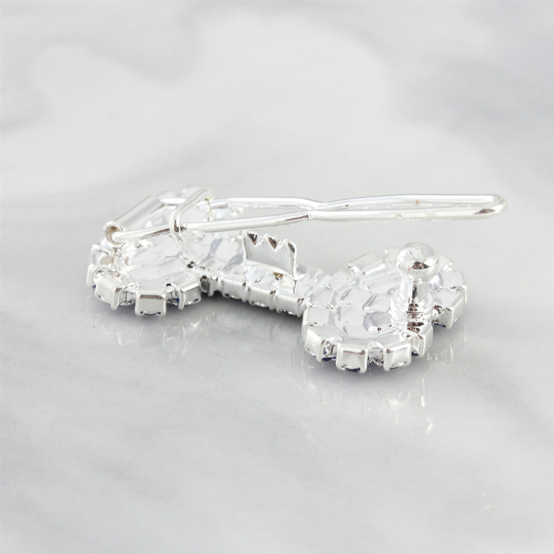 Pet Cat And Dog Ornament Diamond Dog Bone Barrettes
