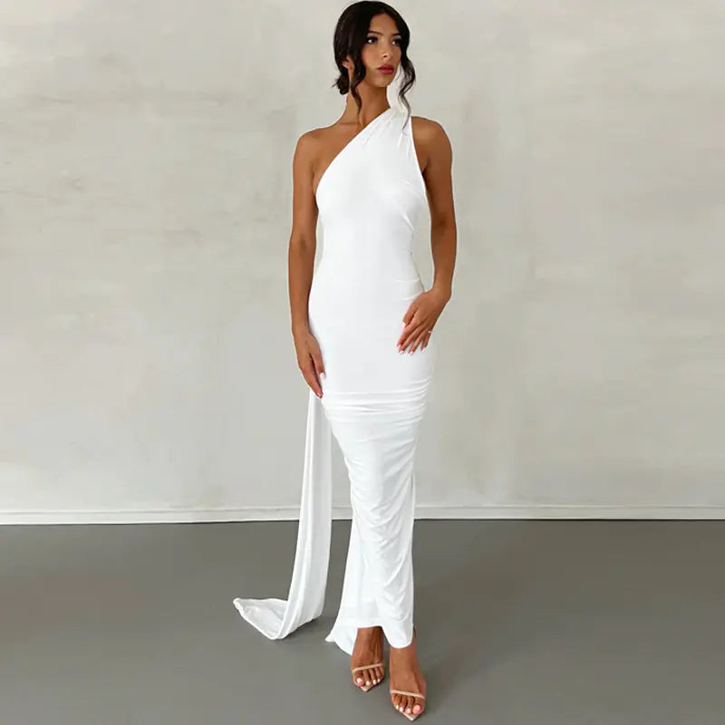 Style Loft Collection A Night In Paris Slim Backless Trailing Dress