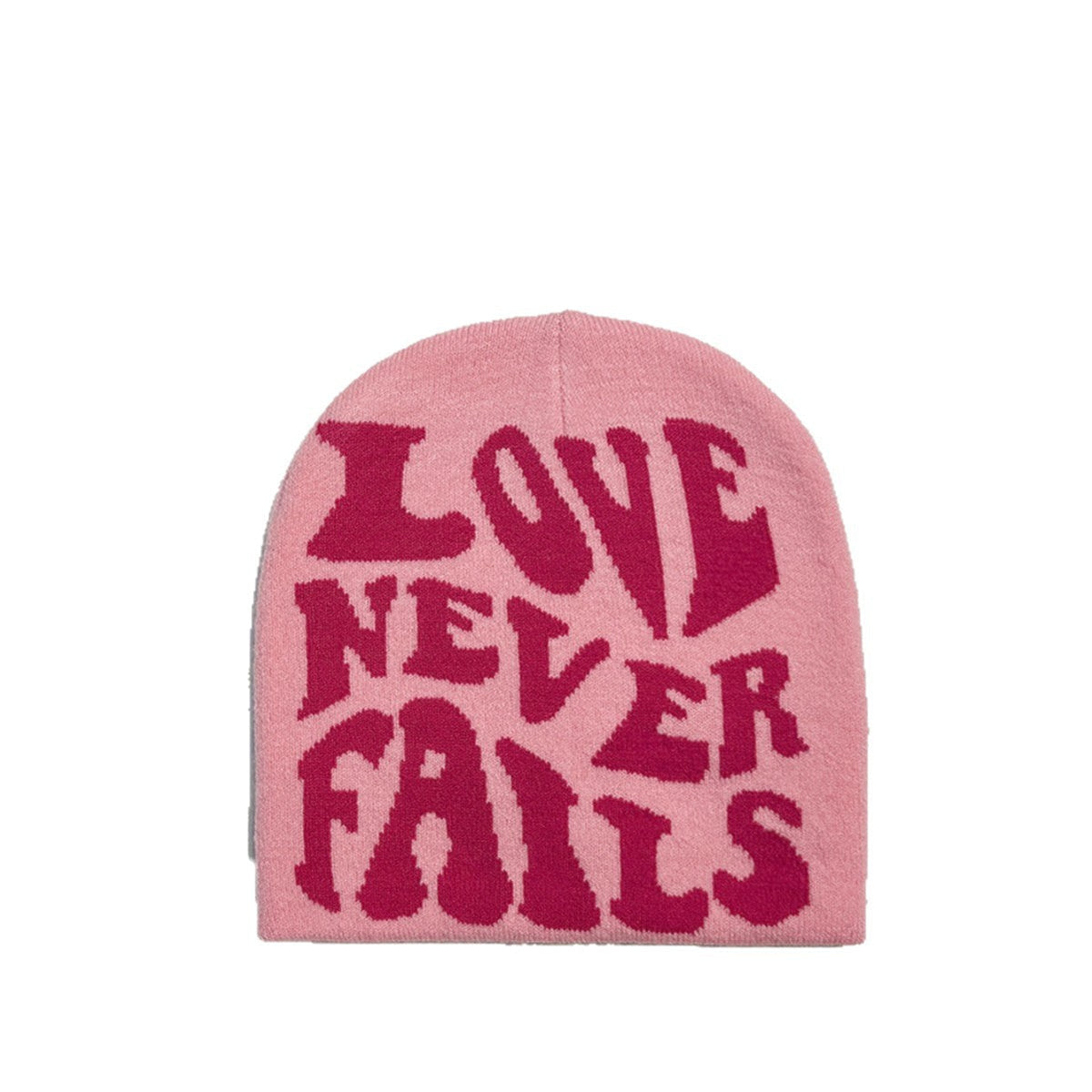 Knitted Jacquard Hat One-size Fits All Beanie Cold Weather Hat Letter Jacquard