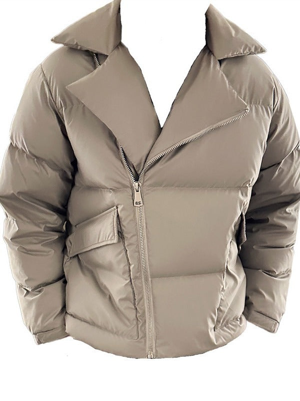 Mens Thickened Collared Down Jacket