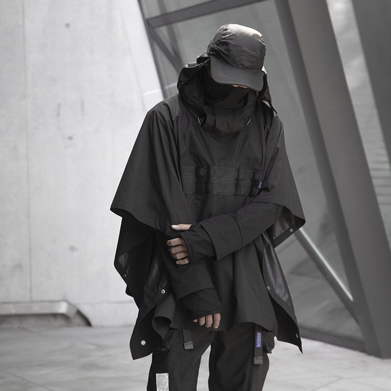 Dark Cloak Windproof Shawl Jacket for Outdoor Use