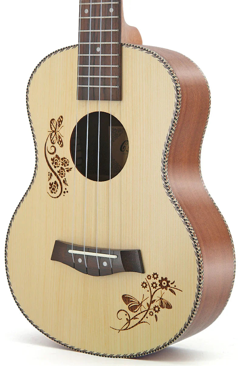 Style Loft Collection SoundLoft 26-Inch Cherry Blossom Ukulele