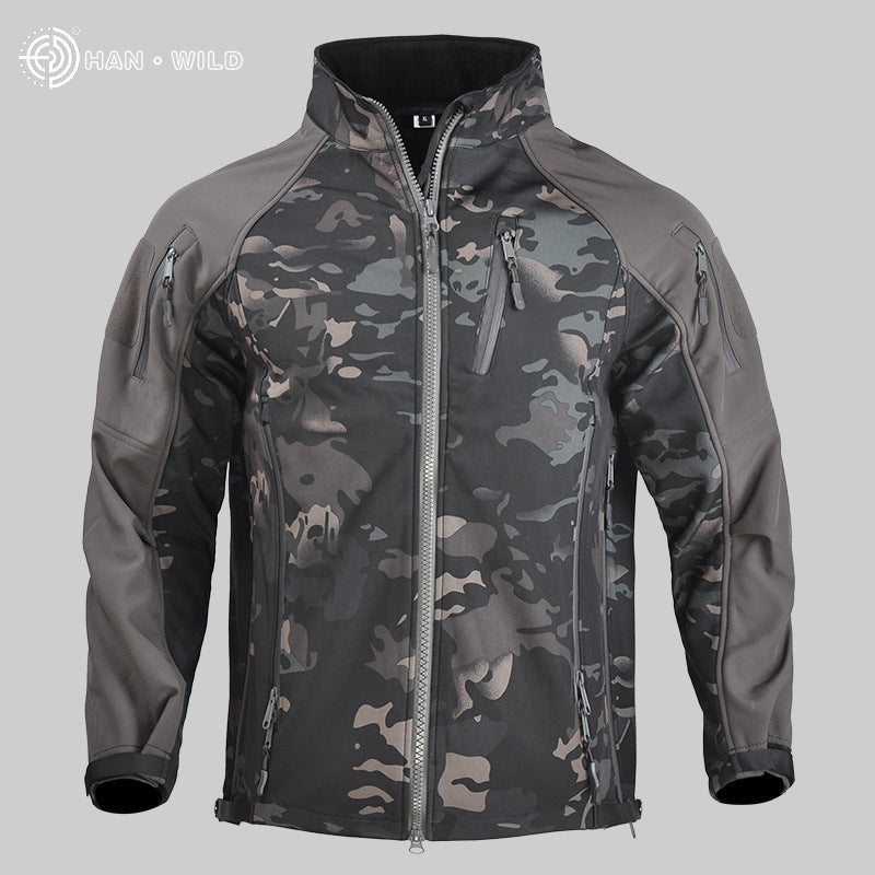 Men's Waterproof Tactical Softshell Jacket for Fall/Winter