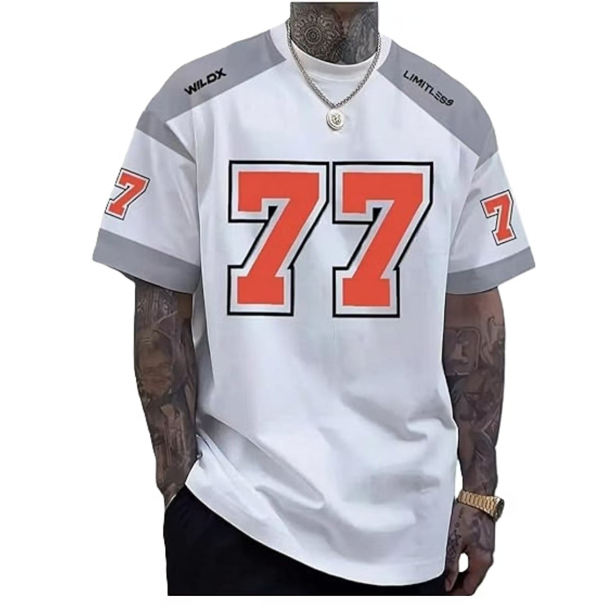 American-style Retro Fashion 3D Digital Print American Top