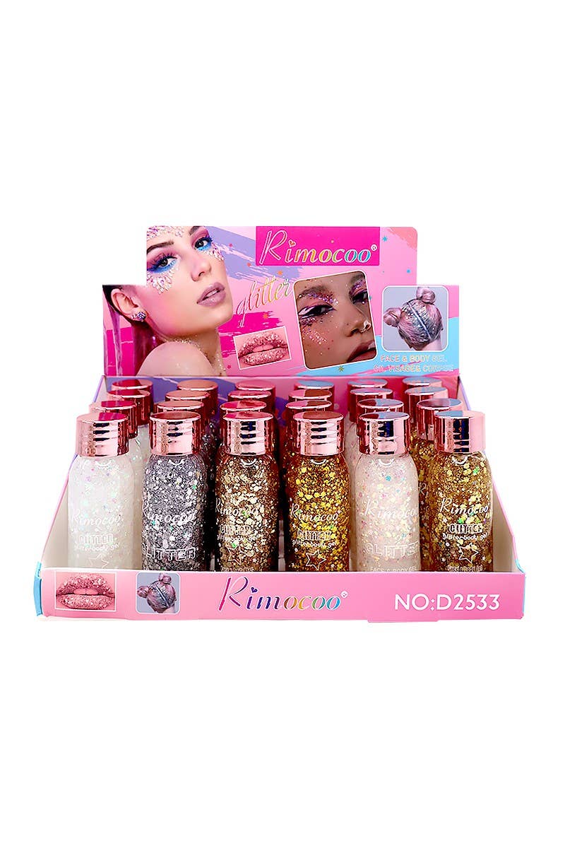 Rimocoo Glitter Face & Body Gel - 1pc