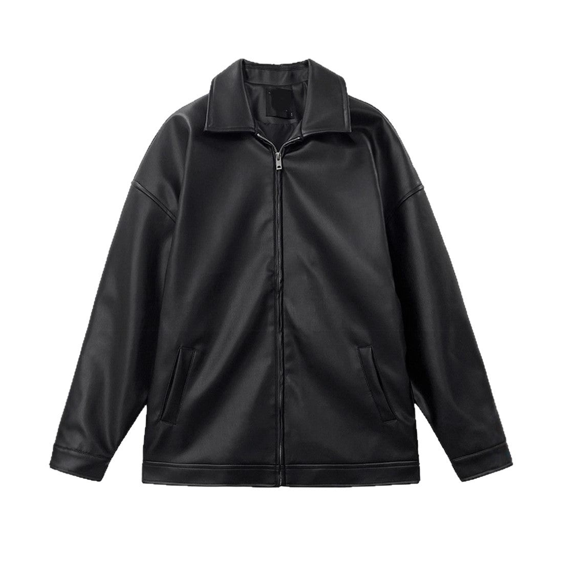 Men's Korean Leather Casual Baseball Jacket