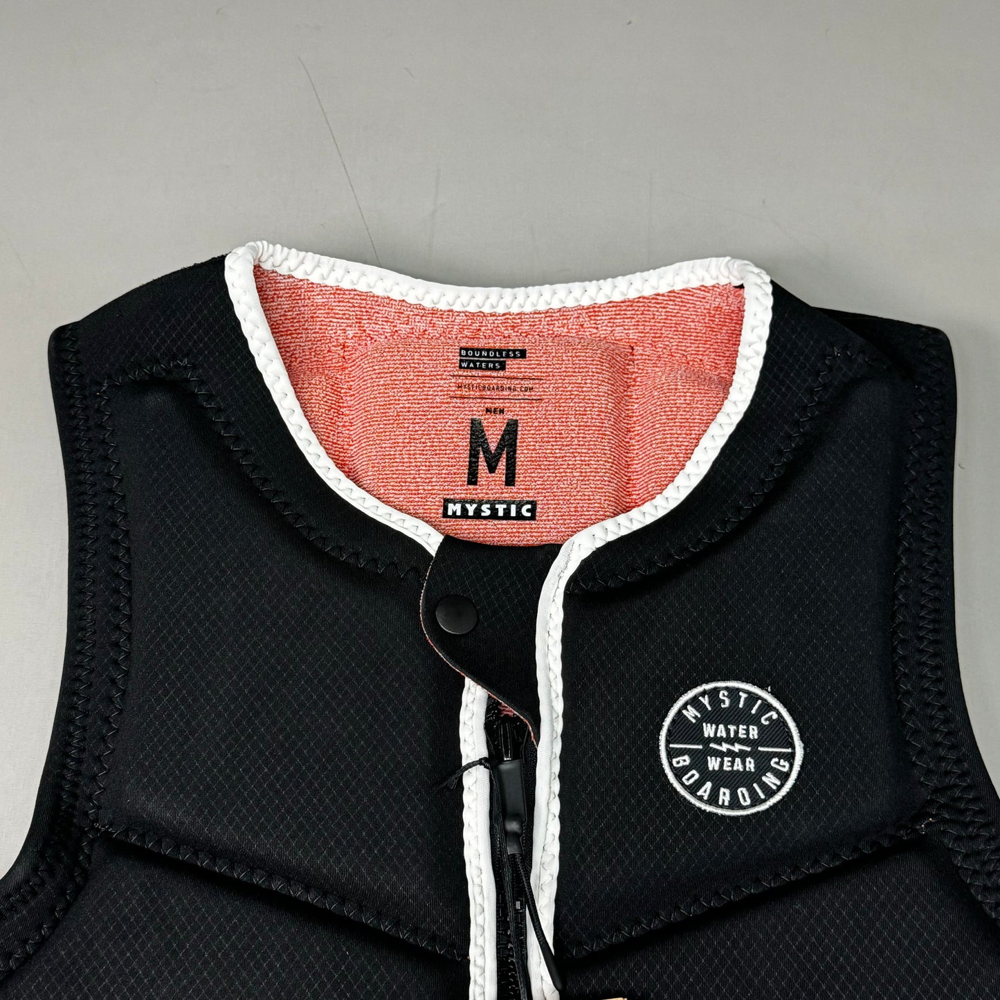 MYSTIC Foil Surfing Impact Vest Fzip Kite NBR Foam Sz M Black 35005.220140