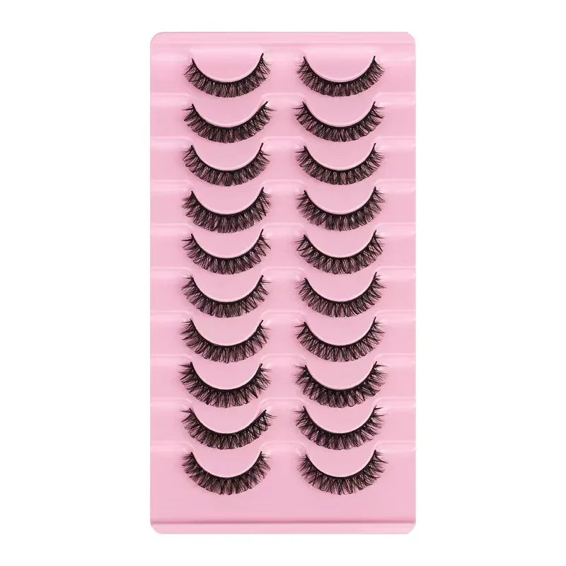 Fashion Russian Strip Lashes 2/5/10 Pairs 3D Mink Lashes Natural Eyelashes Dramatic False Eyelashes Wholesale Eyelash Extension