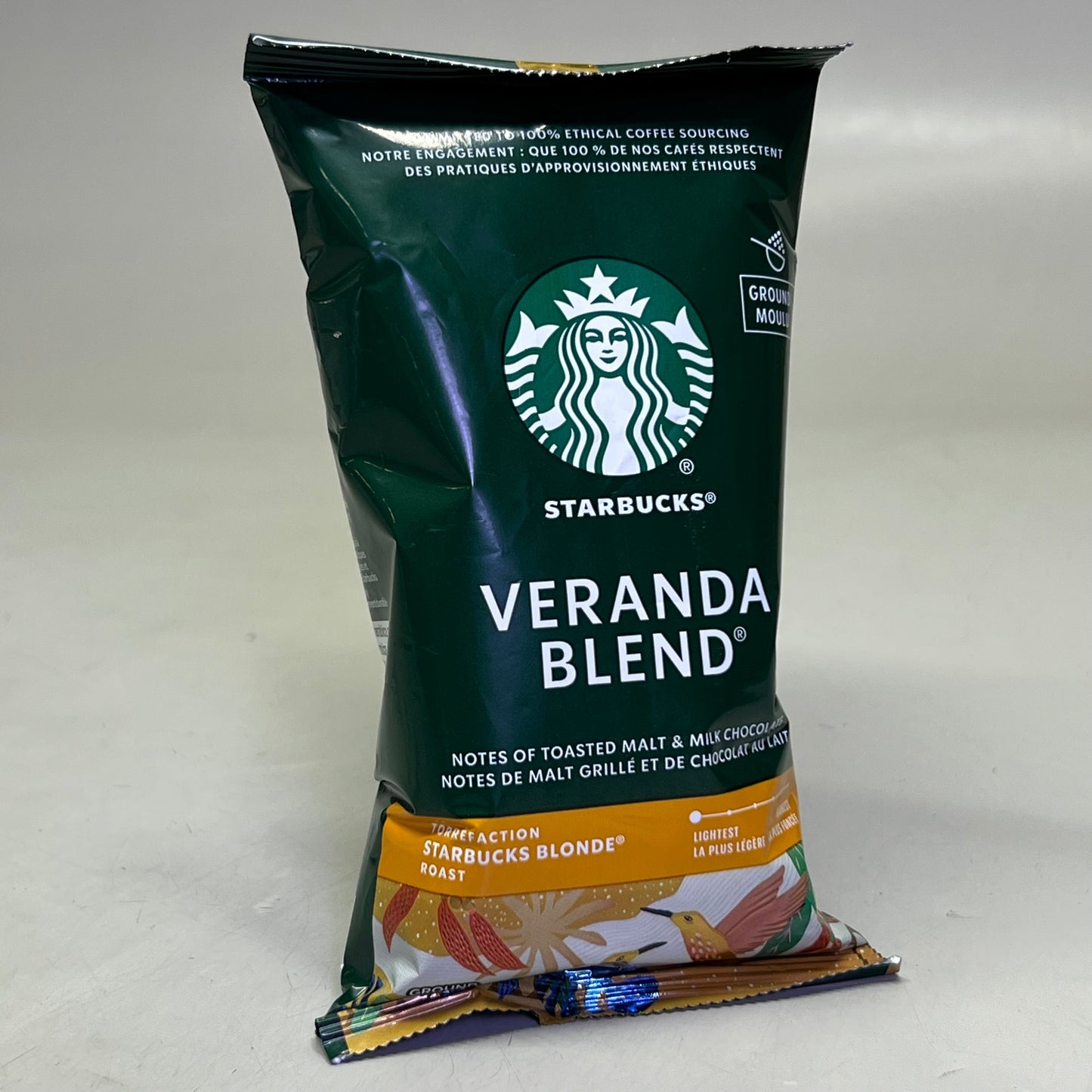 ZA@ STARBUCKS (18 PACK) Veranda Blend Ground Coffee, Blonde Roas 2.5 oz Green 11137306 BB 12/25 B