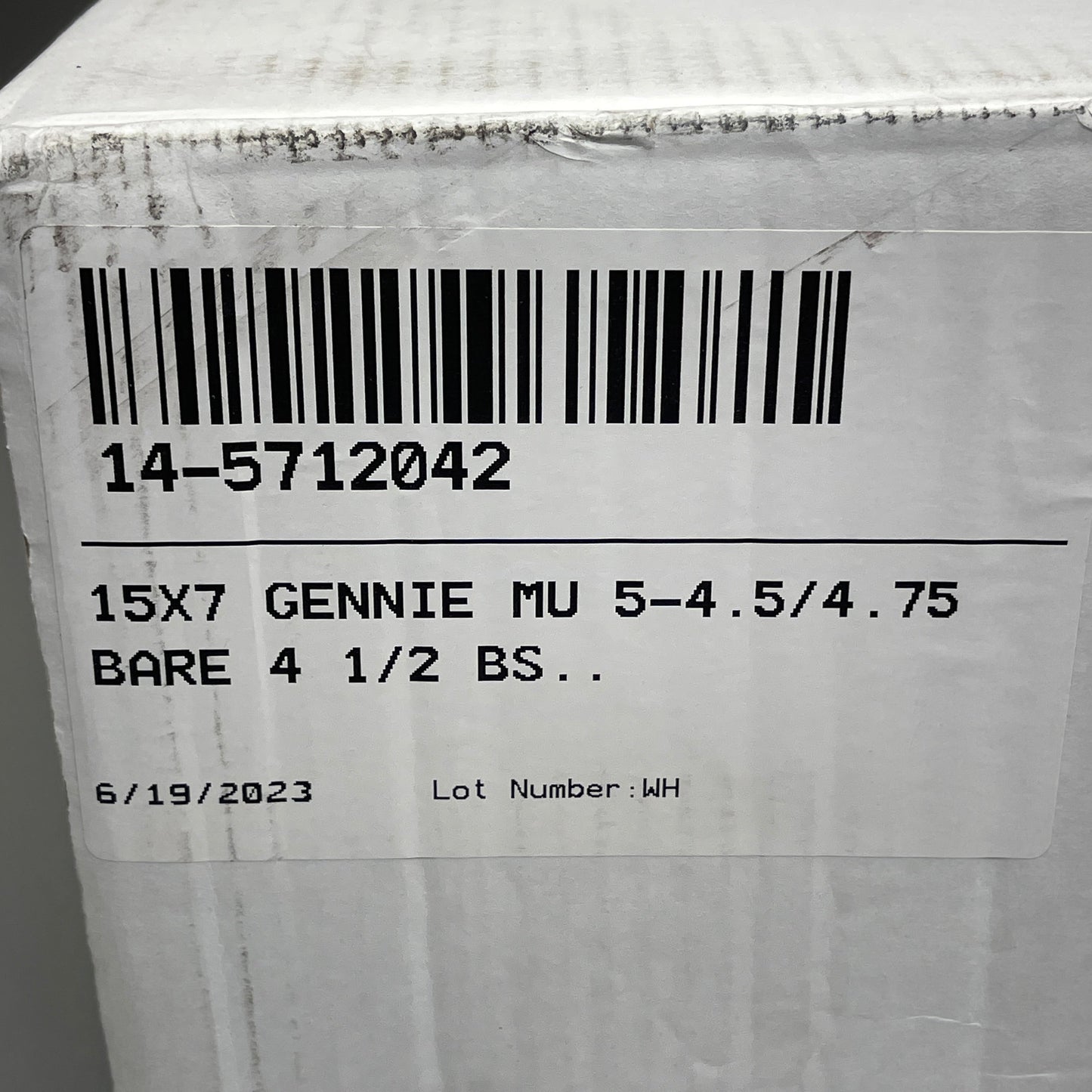 WHEEL VINTIQUES 14 Series Gennie Grey Primered Wheel 14-5712042 (New)
