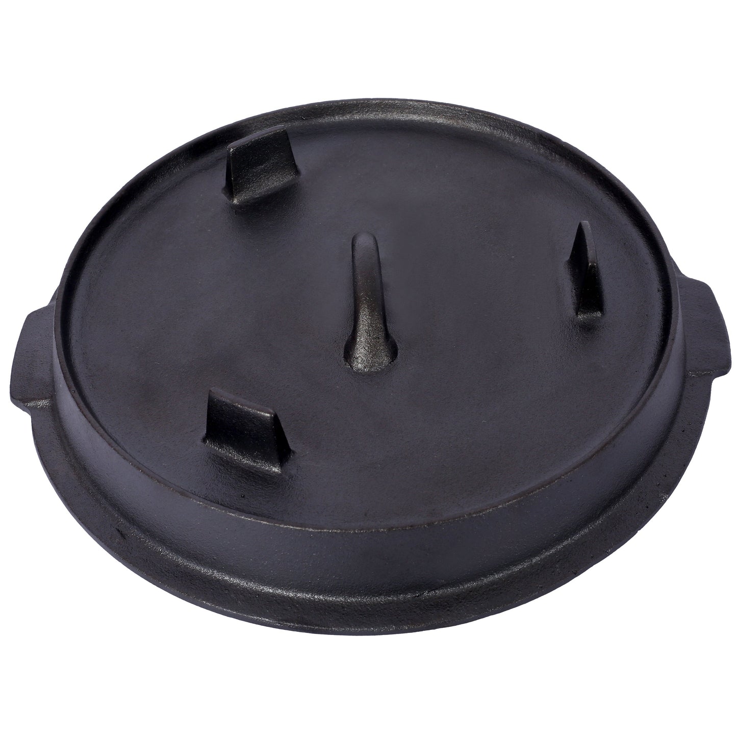 ast iron Dutch oven with lid, outdoor camping deep pot, used for camping, cooking, barbecue and leg rest,6 quarts