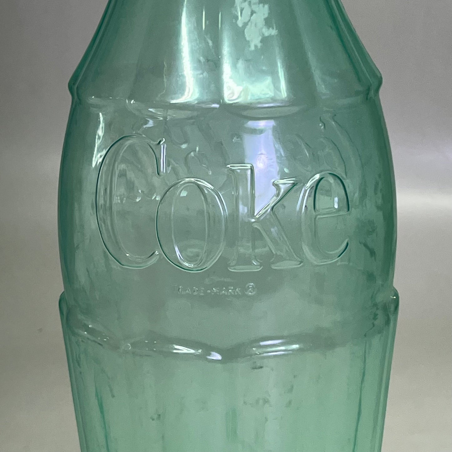 ZA@ COCA-COLA (2 PACK) Plastic Coke Bottle Bank 22"H Green & Red (AS-IS)