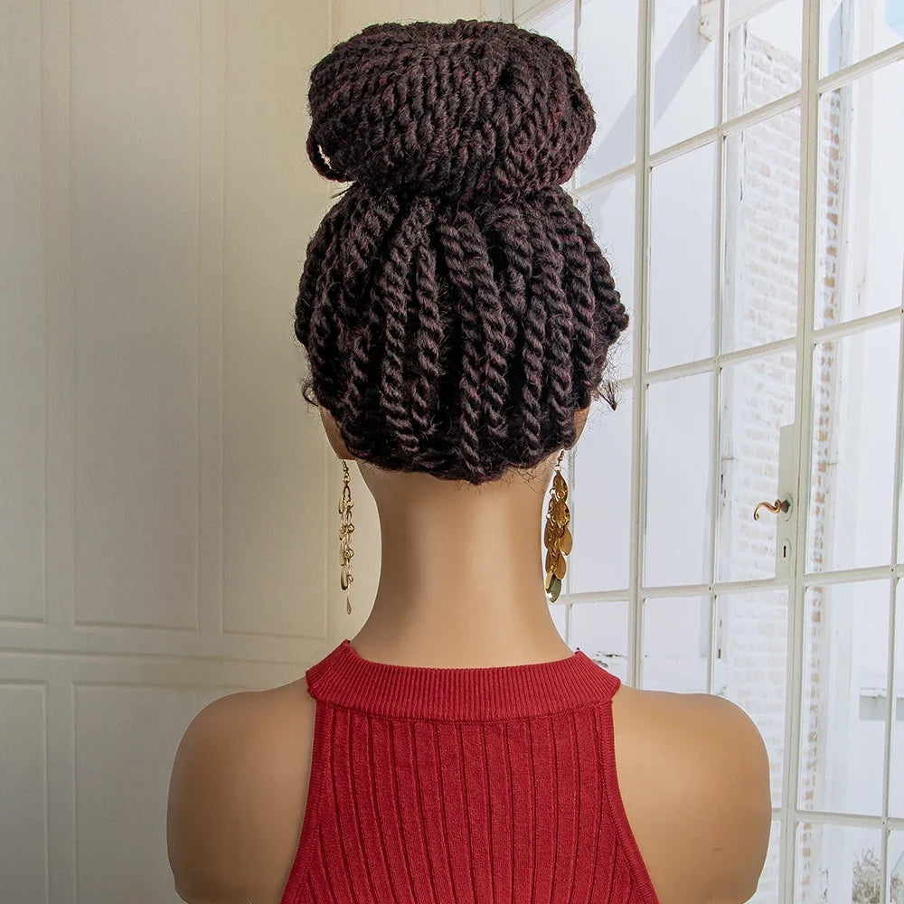 New Arrival Bun Braided Wig | Lace Front Updo with Baby Hair