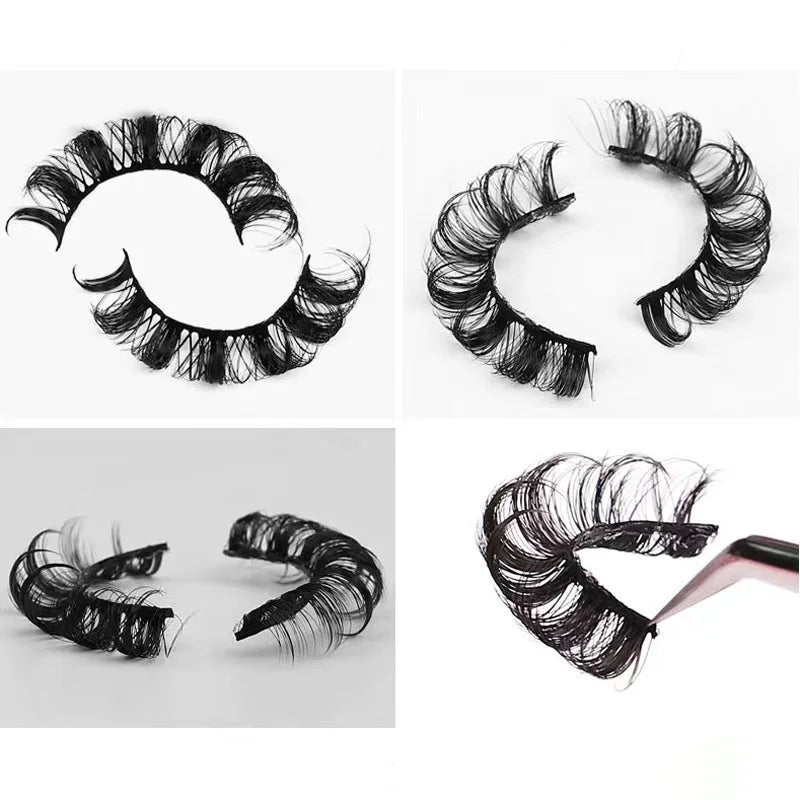Fashion Russian Strip Lashes 2/5/10 Pairs 3D Mink Lashes Natural Eyelashes Dramatic False Eyelashes Wholesale Eyelash Extension